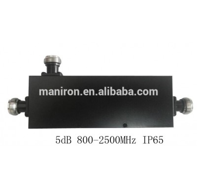 5dB RF directional coupler IP65 Low pim. 800-2500MHzN type,