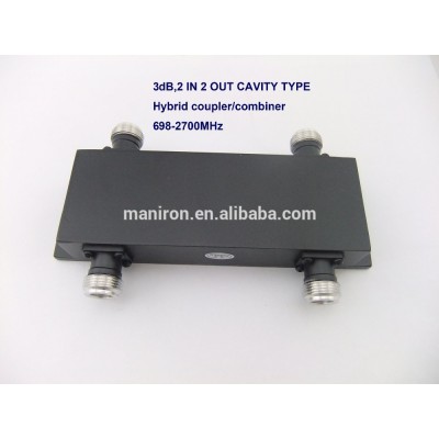 698-2700MHz 3dB RF hybrid coupler 2:2 hybrid combine