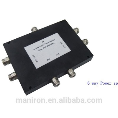 6 way reactive rf power divider 698-2700MHz, factory price, manufacturer